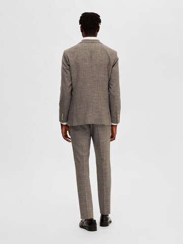 SELECTED HOMME - Ajuste estrecho Chaqueta saco 'SLHOasis' en beige