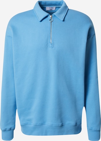 DAN FOX APPAREL Sweatshirt in Blauw: voorkant