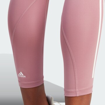 ADIDAS SPORTSWEAR Skinny Sportbroek 'Optime Train Icons' in Roze