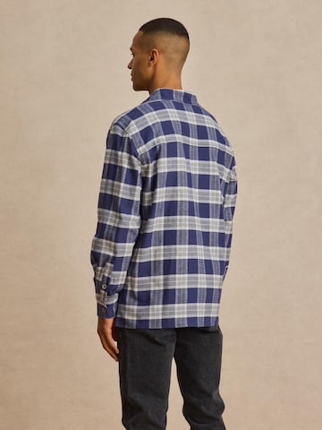 DAN FOX APPAREL Regular fit Button Up Shirt 'Lasse' in Blue