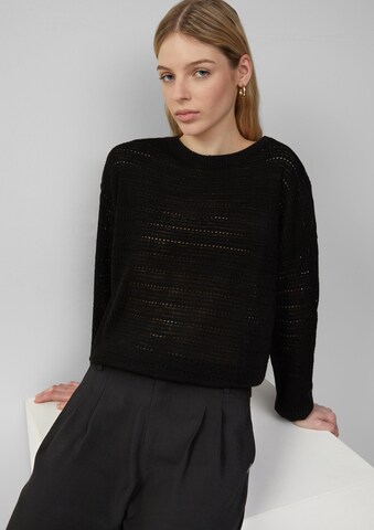 QS Pullover in Schwarz