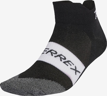 ADIDAS TERREX - Calcetines deportivos ' Terrex Heat.Rdy Trail Running Speed Ankle Socken ' en negro: frente