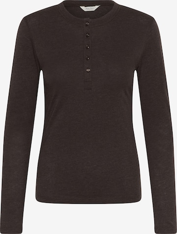 T-shirt Part Two en marron : devant