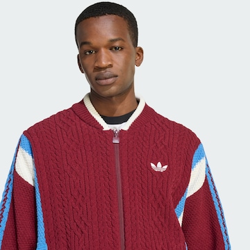 ADIDAS ORIGINALS Knit cardigan 'RETRO REMIX' in Red