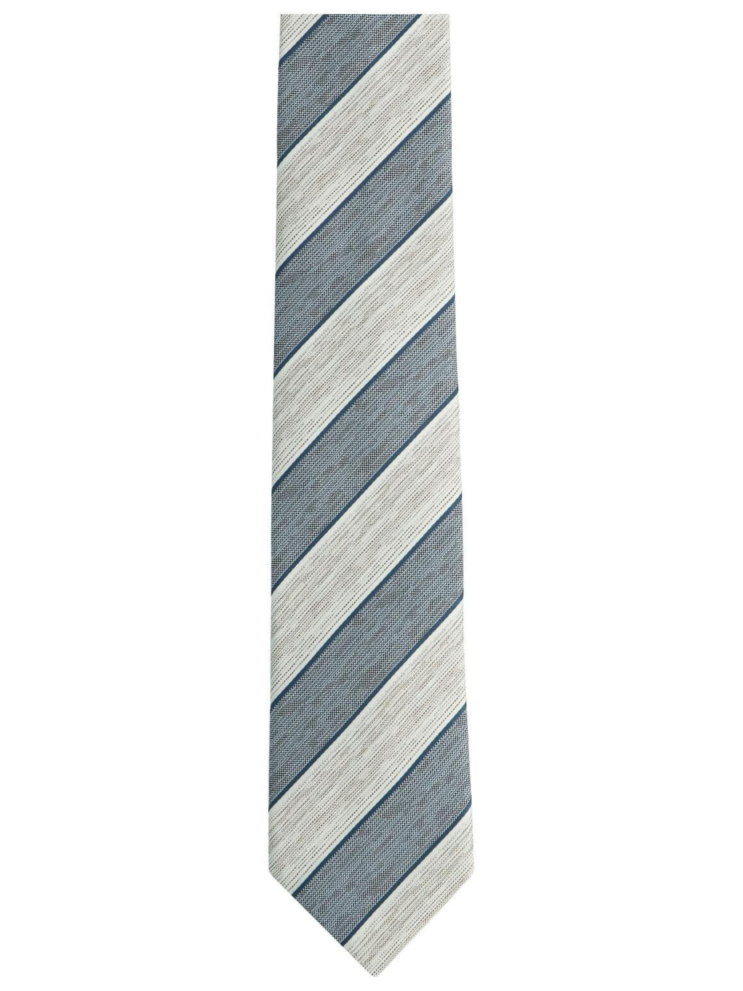 WILLEN Krawatte 'Pastell Blockstreifen'‌‌‌‌‌ in Braun: Vorderseite