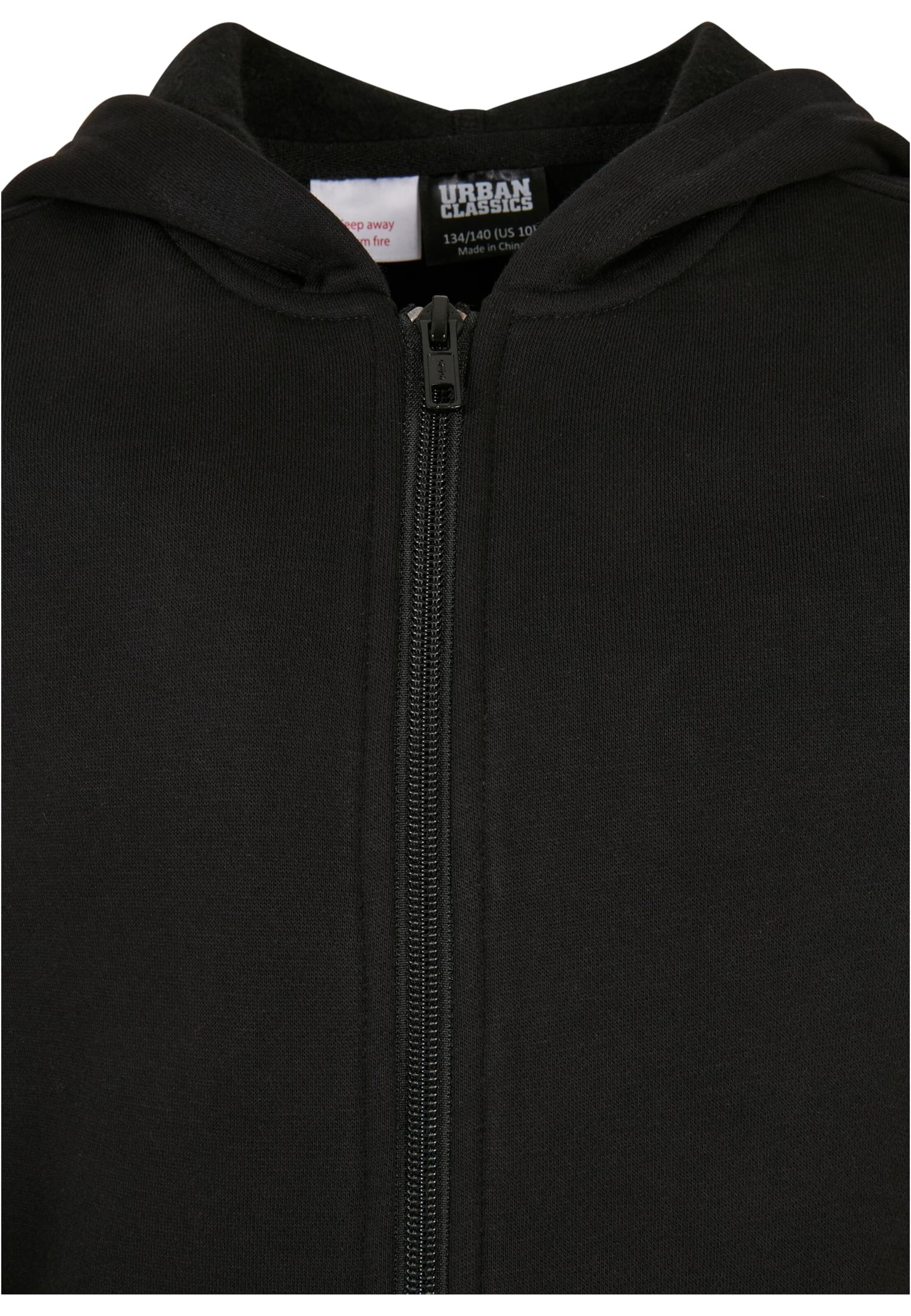 Urban Classics Sweatjacke in Schwarz