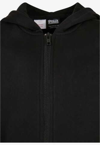 Urban Classics Zip-Up Hoodie in Black