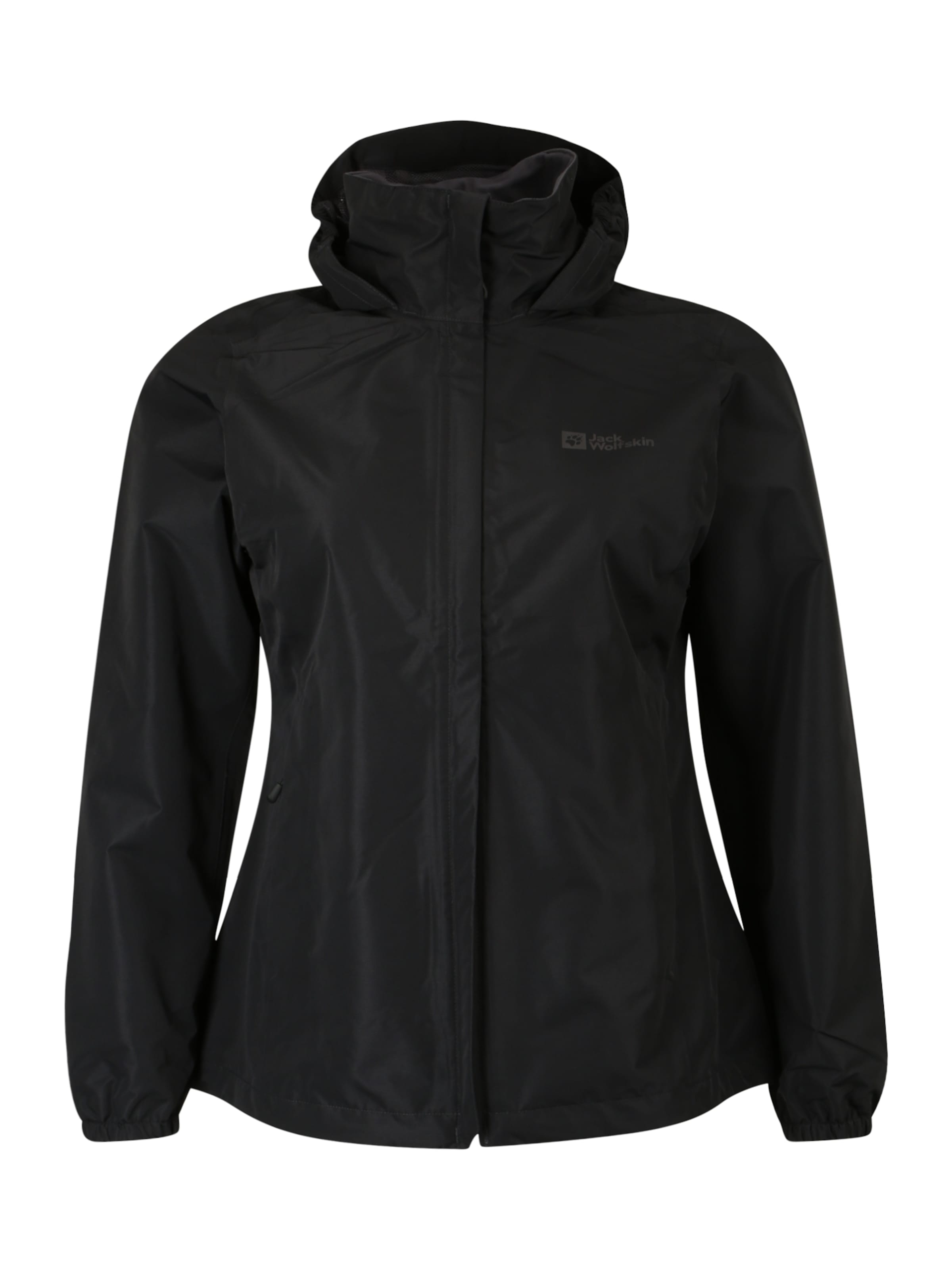JACK WOLFSKIN Outdoorjacke 'Stormy Point' in Schwarz: Vorderseite