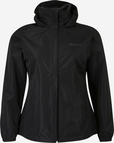 JACK WOLFSKIN Outdoorjacke 'Stormy Point' in schwarz, Produktansicht