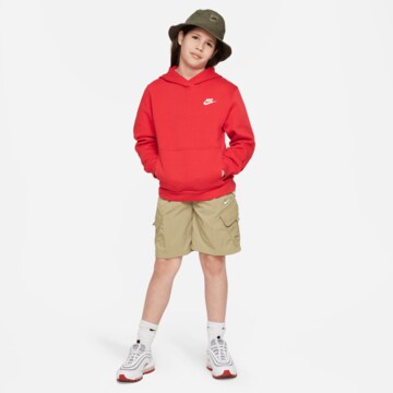 Nike Sportswear Sweatshirt 'Club Fleece' in Rood