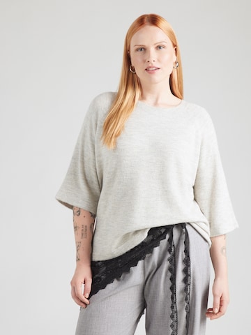 Vero Moda Curve - Jersey 'VMCLEFILE' en gris: frente