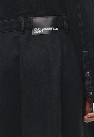 KARL LAGERFELD JEANS - Vestido camisero en negro