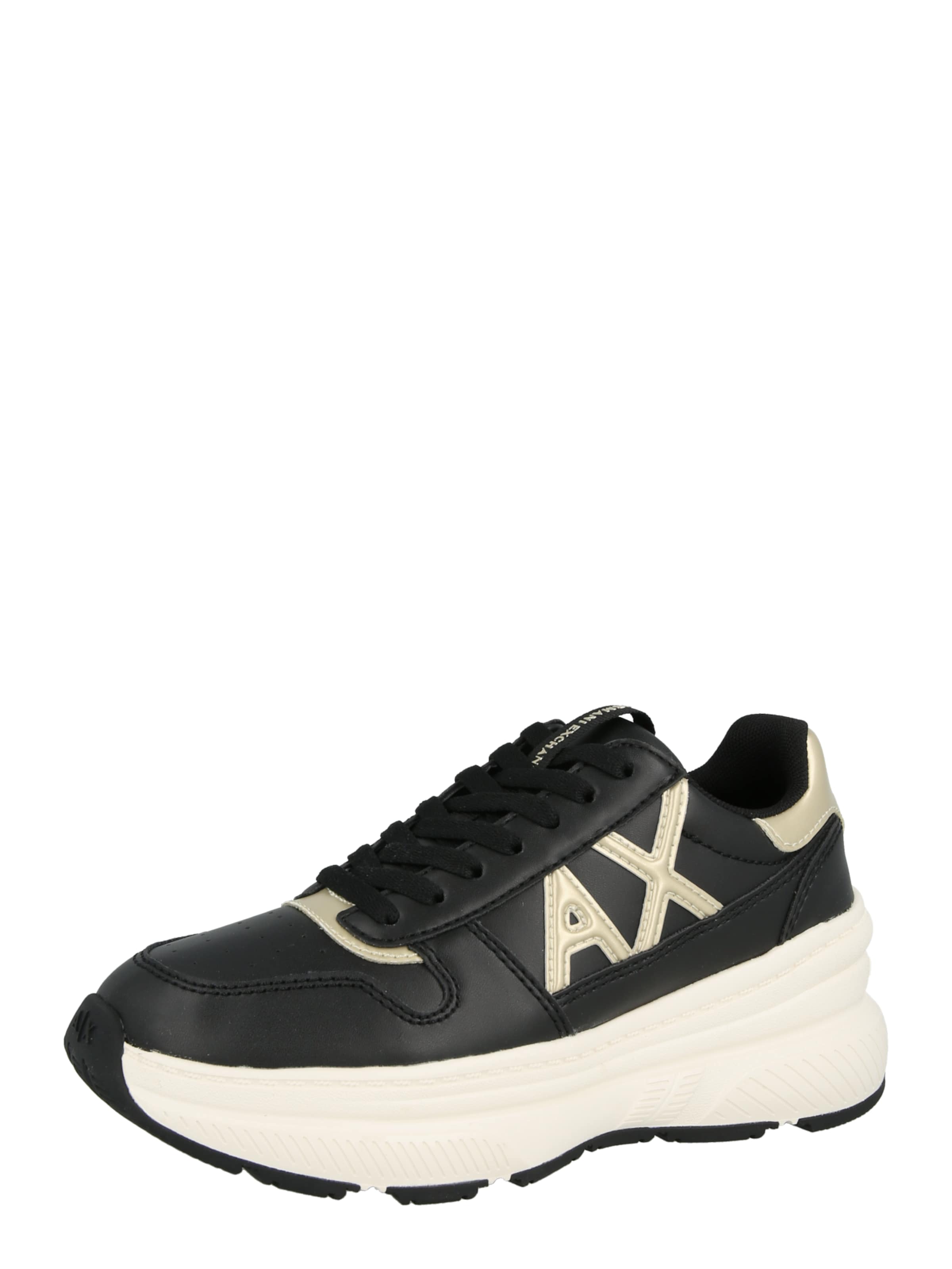 Baskets basses ARMANI EXCHANGE en noir : devant