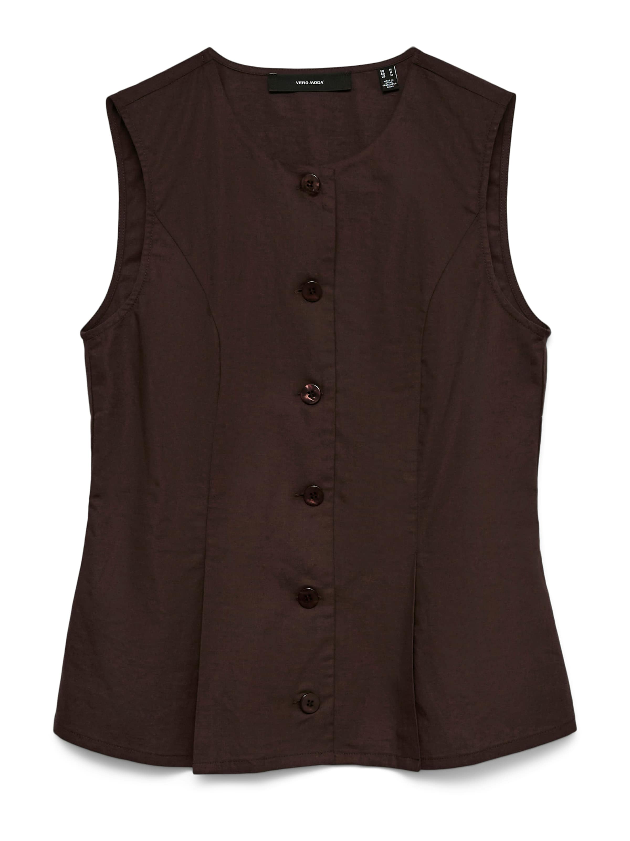 VERO MODA Елек 'VMSelma' в кафяво: отпред