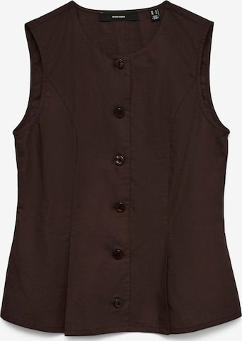 VERO MODA Елек 'VMSelma' в кафяво: отпред