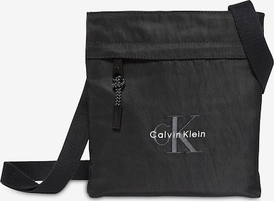 Rankinė su ilgu dirželiu iš Calvin Klein, spalva – tamsiai pilka / juoda / balta, Prekių apžvalga