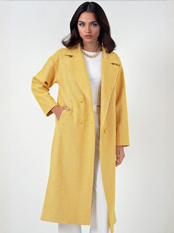 Bigdart - Sobretudo meia-estação em amarelo