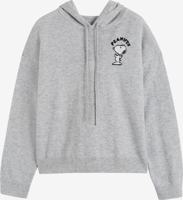 Chinti & Parker Neulepaita 'Peanuts Athletics Dpt' värissä harmaa: etupuoli