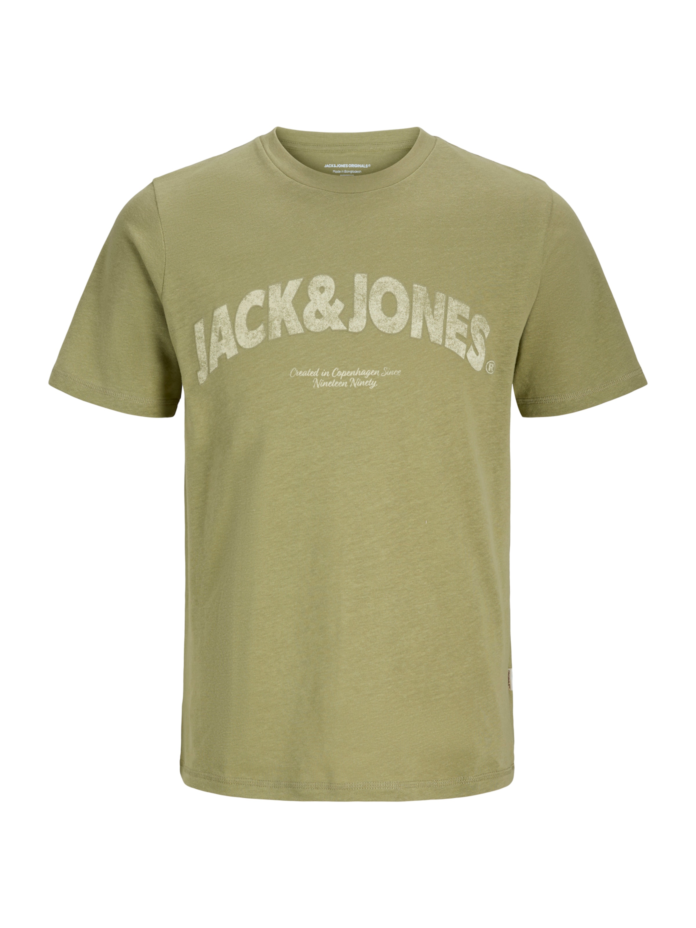 Tricou 'JORAlmeria' de la Jack & Jones Plus pe verde: față