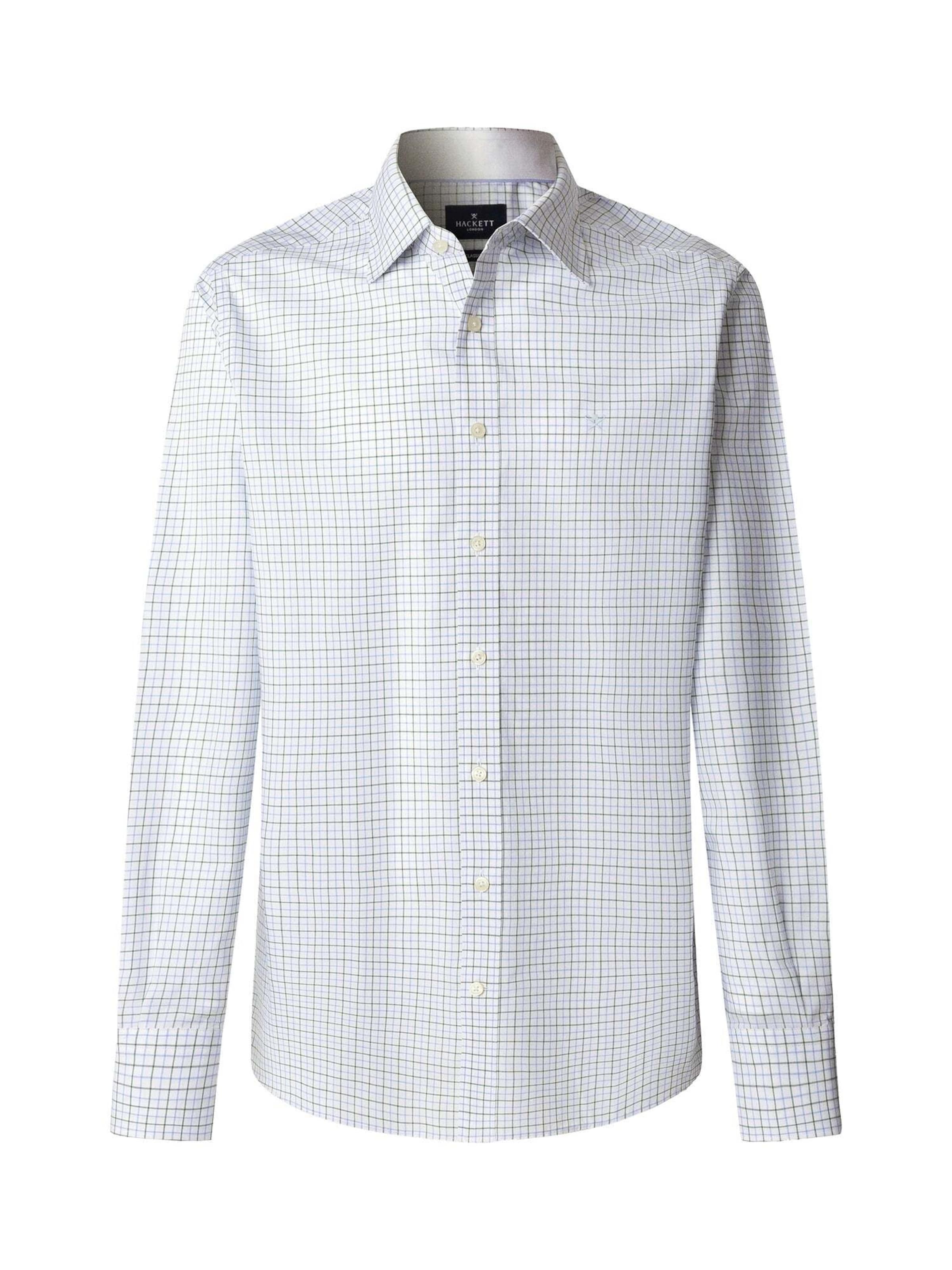 Chemise 'POPLIN TATTERSALL' Hackett London en blanc : devant