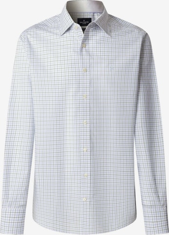 Chemise 'POPLIN TATTERSALL' Hackett London en blanc : devant