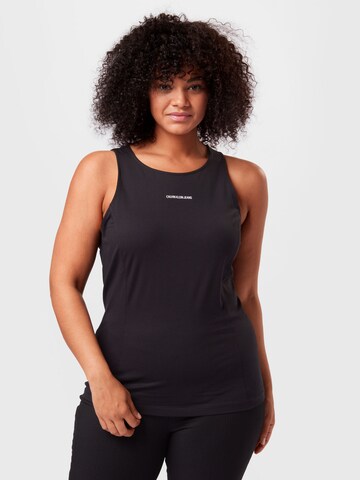 Calvin Klein Jeans Curve Top - Čierna: predná strana