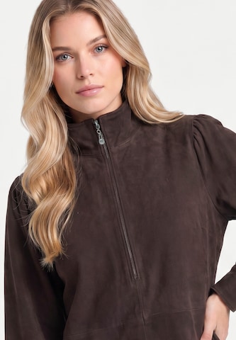 DreiMaster PREMIUM Kleid in Braun