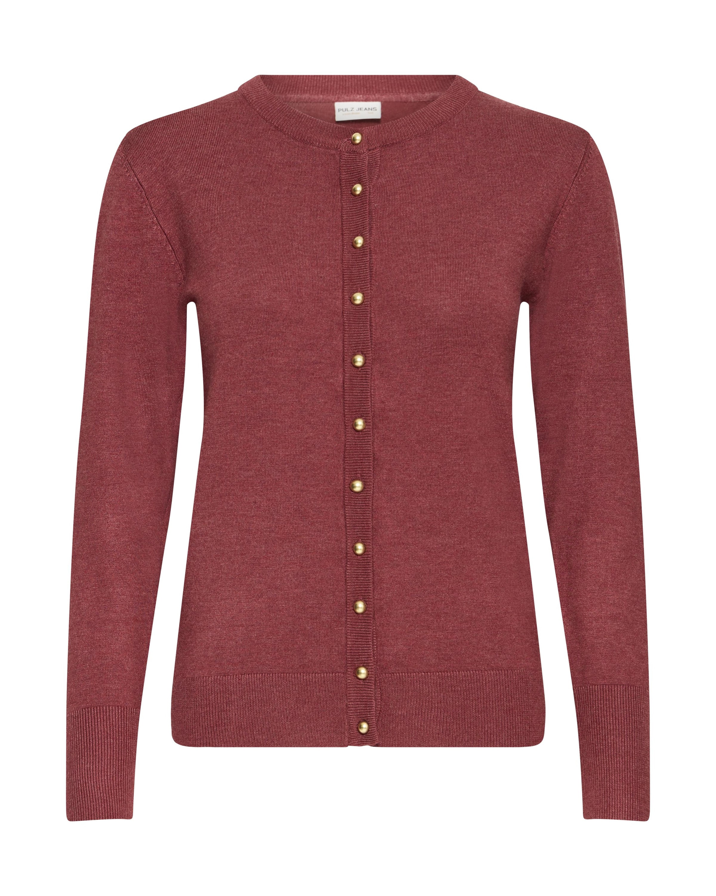 Pulz Knit Cardigan 'PZSARA' in Red