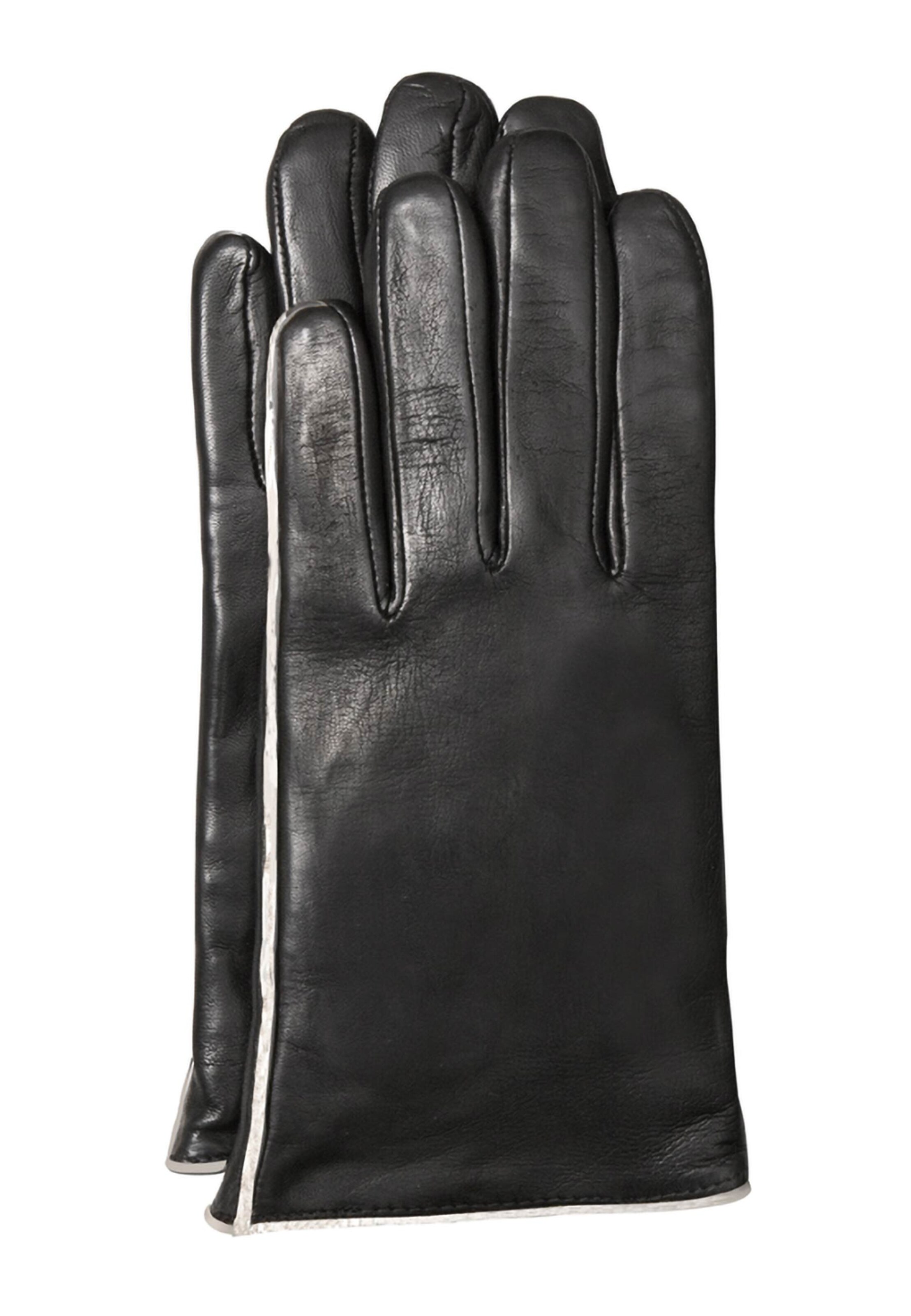 Gretchen Full finger gloves in Black: front