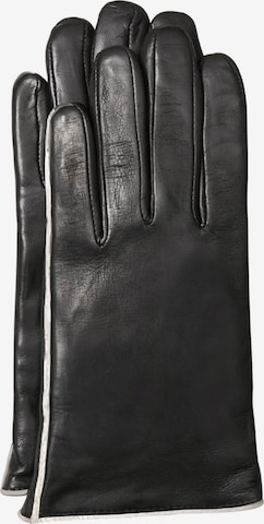 Gretchen Full Finger Gloves in Black: front