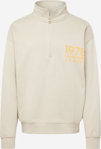 Calvin Klein Jeans Sweatshirt i beige: forside