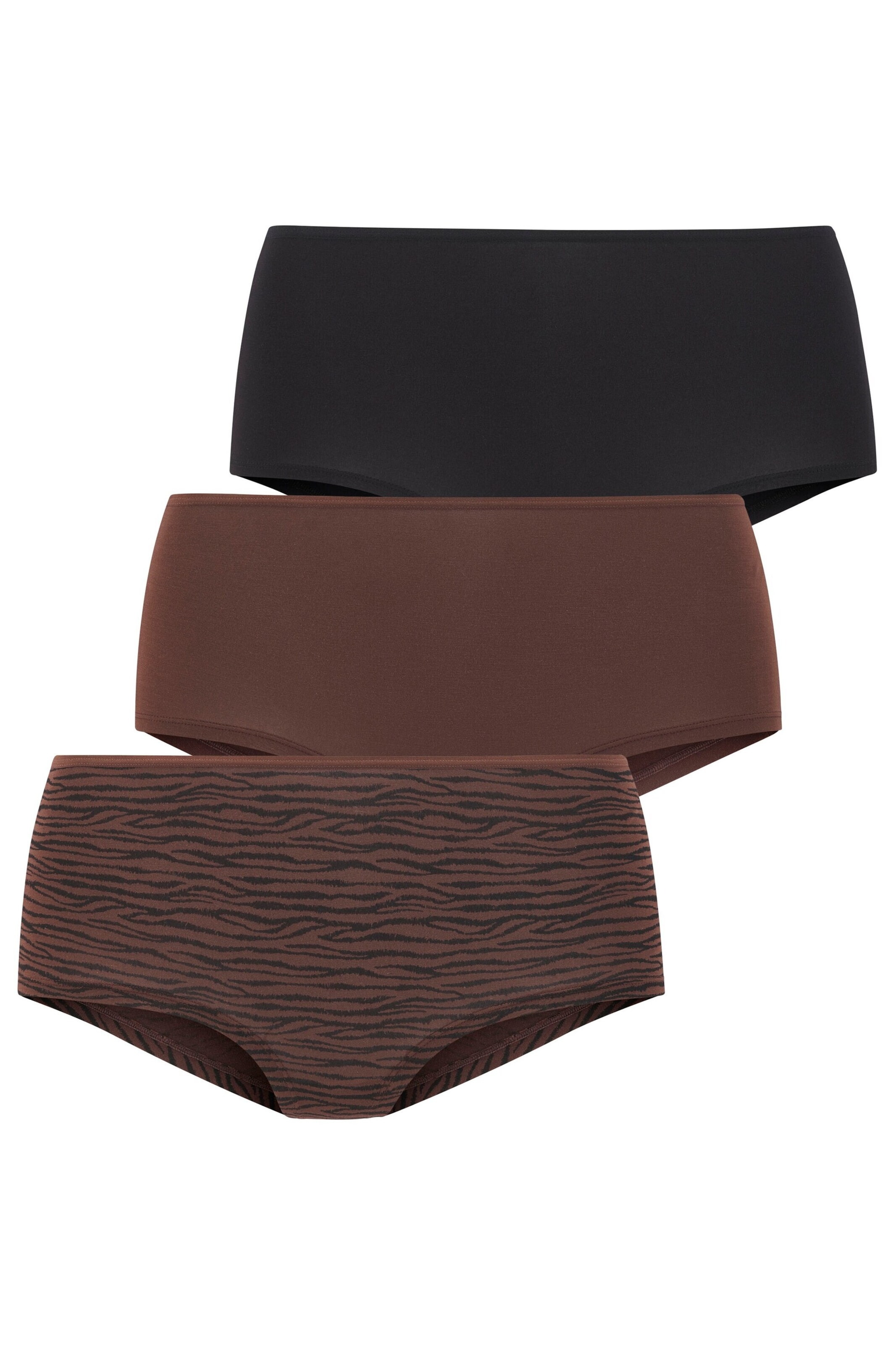 LASCANA Boyshorts in Brown: front