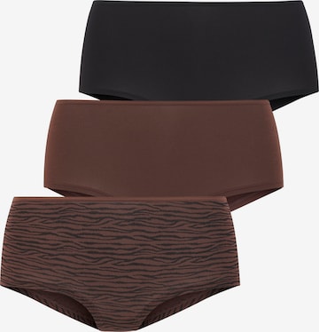 LASCANA Boyshorts in Brown: front