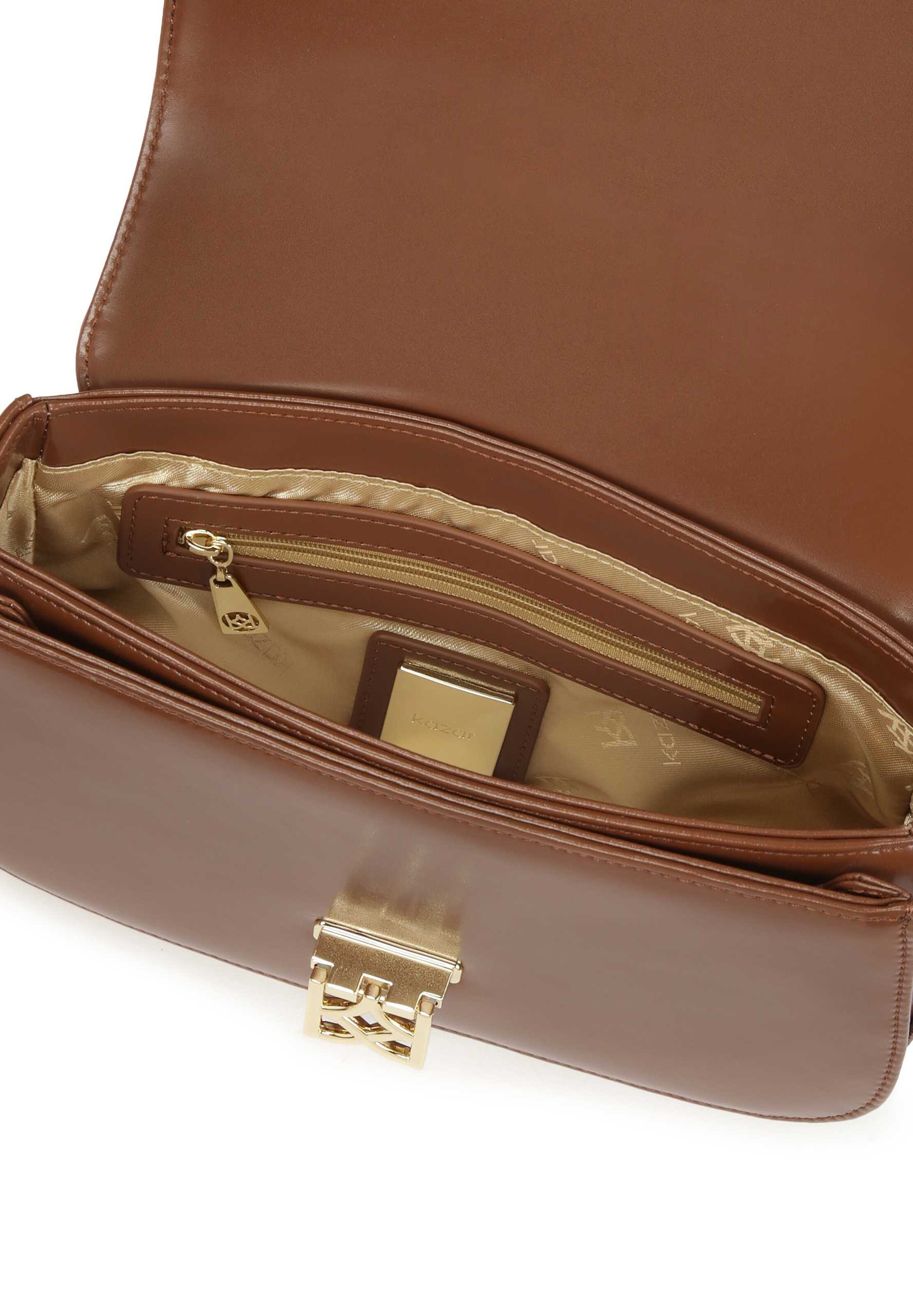 Kazar Schultertasche in Braun