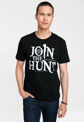LOGOSHIRT Shirt in Black: front