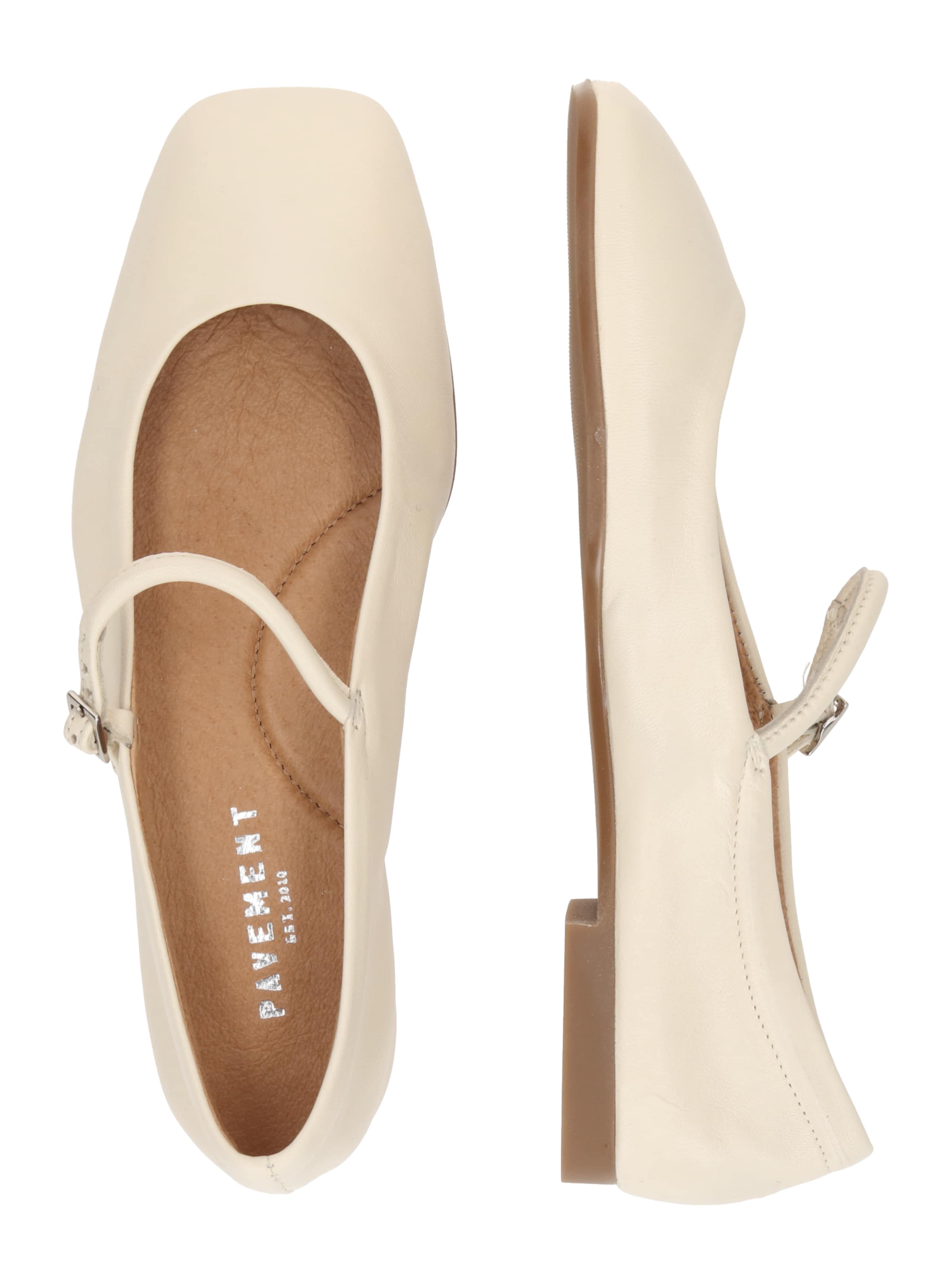 PAVEMENT Baleríny s řemínky 'Elga' – béžová