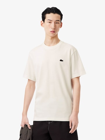 LACOSTE - Camisa em branco: frente
