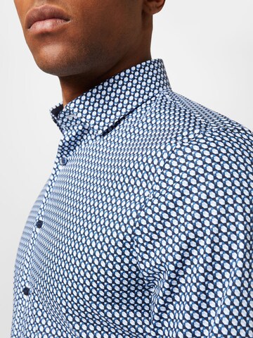 OLYMP Slim fit Button Up Shirt in Blue