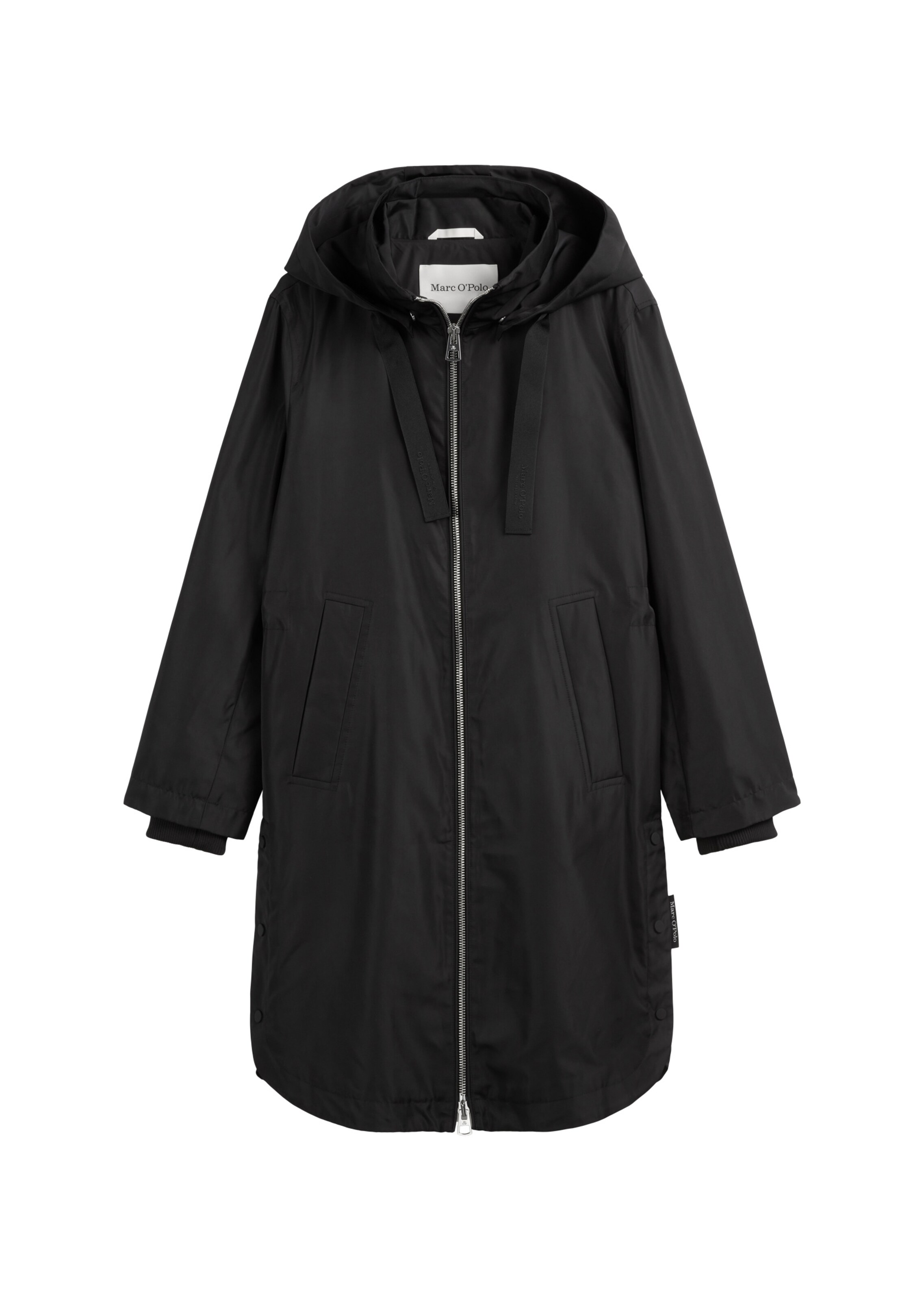 Parka mi-saison Marc O'Polo en noir : devant