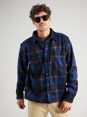 BLEND - Ajuste confortable Chaqueta de entretiempo en azul: frente