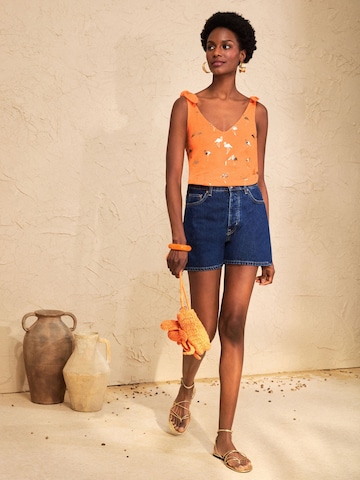 love & roses Top | oranžna barva