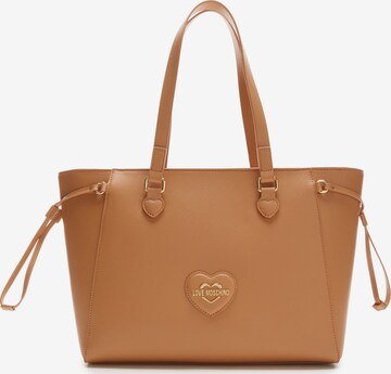 Love Moschino Shopper in Brown: front