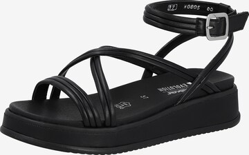 Rieker EVOLUTION Strap Sandals ' W0805 ' in Black: front