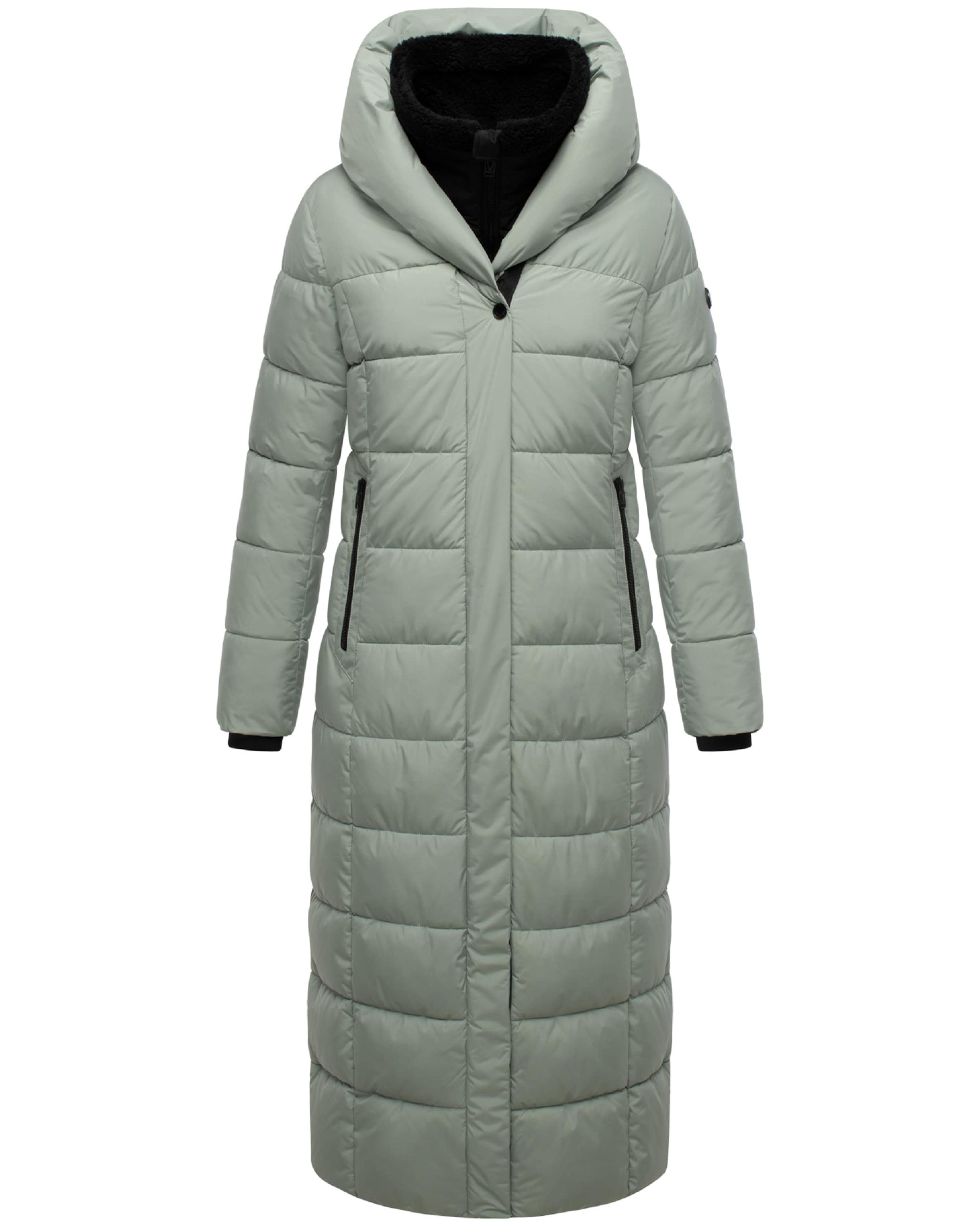 MARIKOO Χειμερινό παλτό 'Pakoraa 16' σε πράσινο παστέλ, Άποψη προϊόντος