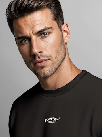 Neverless Sweatshirt 'Good Things' in Black
