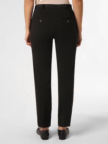 BRAX Slim fit Trousers with creases 'Maron' in Black