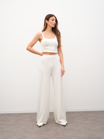 Tops en tricot 'Noelle' RÆRE by Lorena Rae en blanc : devant