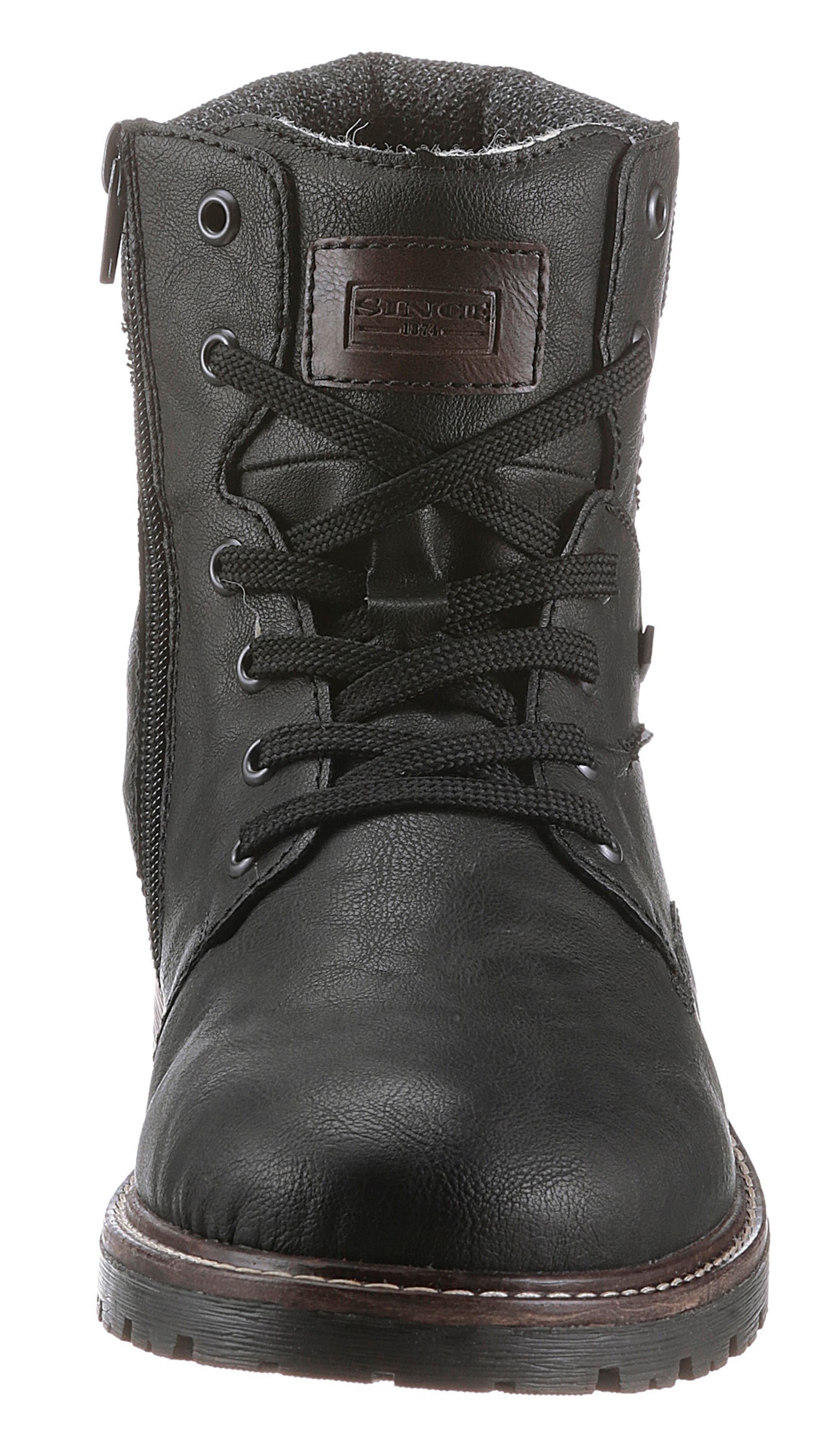 Rieker Боти с връзки в черно