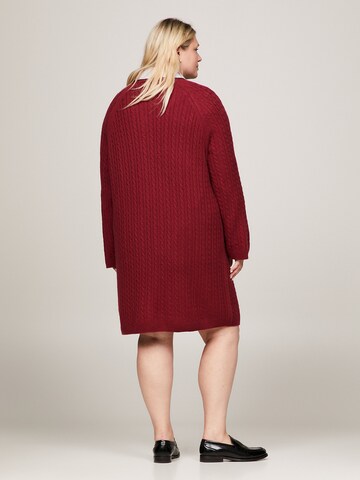 Tommy Hilfiger Curve Knitted dress in Red