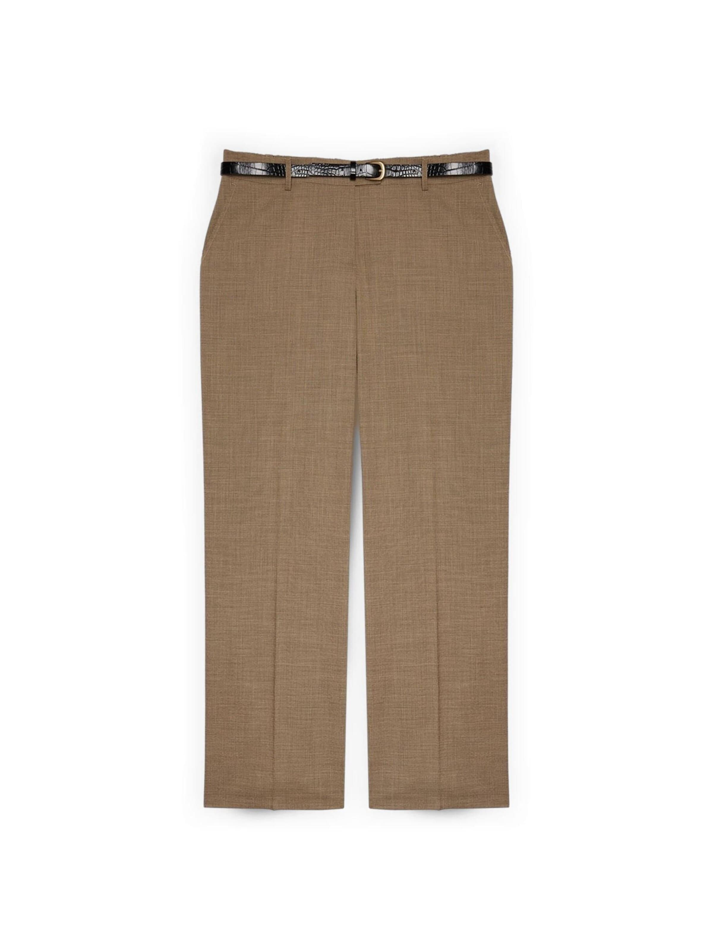 regular Pantaloni di Fiorella Rubino in beige: frontale